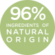 96% Ingredients of Natural Origin